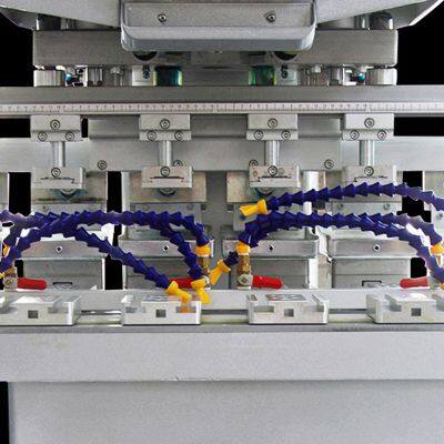 Meichao 8 Colors 22 Stations Automatic Rotary Carousel Pad Prining Machine With Auto Feeder For Toys Tub Cup Usb and Sim Card Printing photo-5