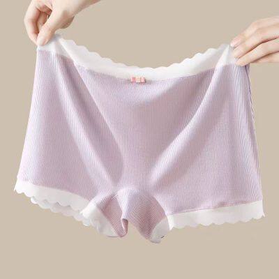 Hot Selling Boy Shorts Underwear for Women Cotton Boxer Briefs Full Covreage Lace Boyshort Womens Panties