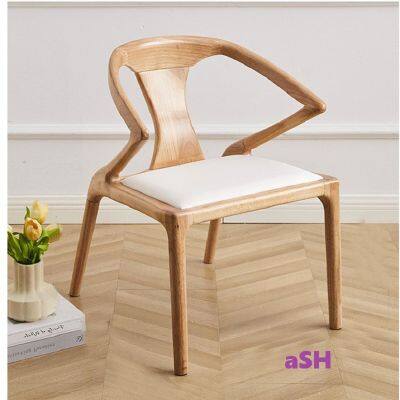 Solid Wood Chair Table and Chair Combination photo-2