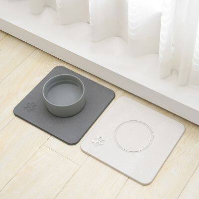 Stone Pet Food Feeding Mat Water Absorbing Diatomite Mats for Pets