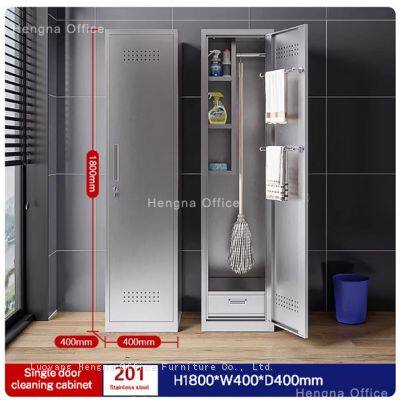 Ventilated Caretaker Cupboard-VCC298 With Corrosion-Resistant Design(304 Stainless Steel) for Food Industry & Workshops-Serving for UK