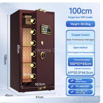 100cm Security Biometric Fingerprint Safe | With Thick Locking Bolt for Home Use | Elegant Modern Aesthetic Safe With White Finish photo-4