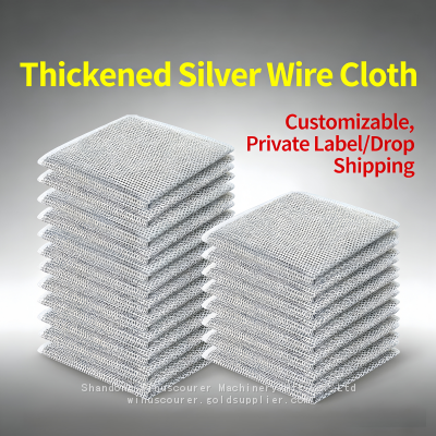 Multifunctional Non Scratch Wire Double Layer Dish Washing Cloth Dish Cleaning Rag