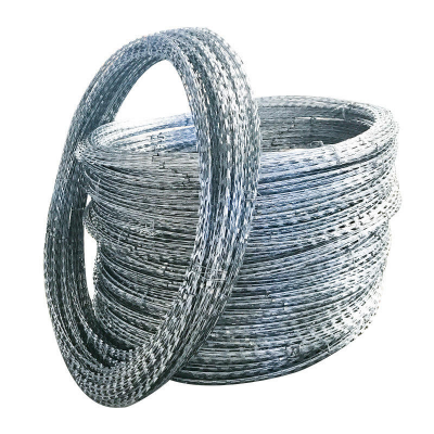 304 Stainless Steel Galvanized Barbed Wire (BTO-22, CBT-65) Razor Barbed Wire