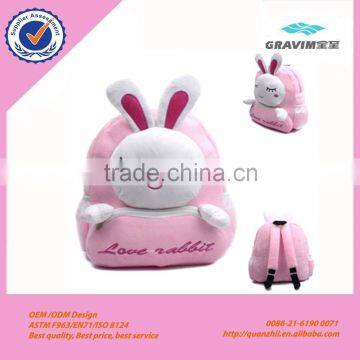 2015 new stuffed plush bunny bag plush rabbit backpacks for kids