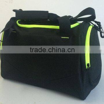 Light Green With Black Color Travel Bag Small Size Duffel Bag
