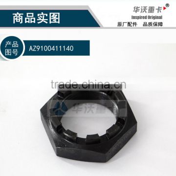 Sinotruck HOWO Spare Parts Steering Knuckle Lock Nut (AZ9100411140)