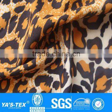 Leopard animal print breathable fabric for sportswear