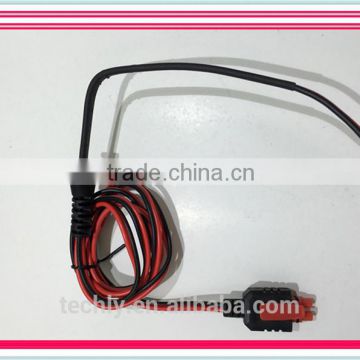 2 PIN Red Male Connector With 14GA 2 Cord 1.5M SR And Tinned Wire Harness