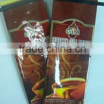 Aluminum foil Quad-sealing tin tie coffee bags with valve and zipper