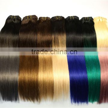 Virgin Asian ombre bundles two tone human hair weave