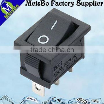 Three pins on-off 6A 250VAC/10A 125VAC T85 ABS common small rocker switch