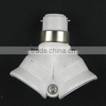 Factory price, B22-2E27 Conversion Lamp Holder, PBT