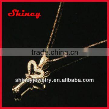 rose gold micro paved zirconia key necklace