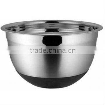 Stainless steel German Bowl with Rubber Base/Anti Skid Bowl