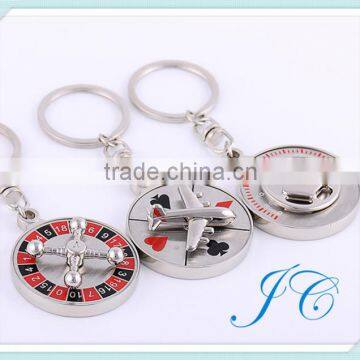 New design casino gifts / metal key chain /casino gift items /key ring for promotion gifts