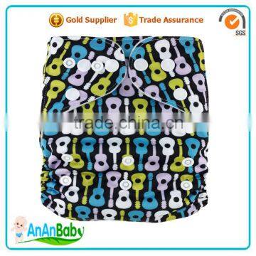 AnAnBaby Pocket Cloth Diaper Double Row Snaps Diapers photo-4