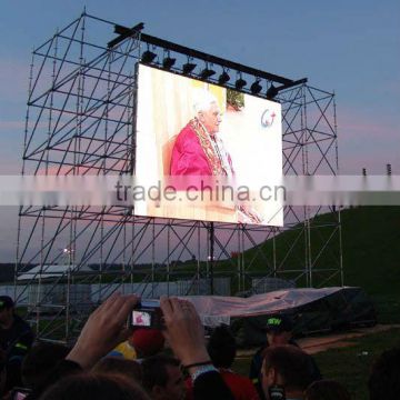 P8mm outdoor video led wall panel display rental screen