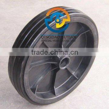 plastic rubber wheels, 10 inch solid rubber wheel