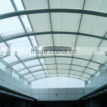 Motorized FCS Skylight, canopy system with Curtain Motor fcs fins/electric curtain motor