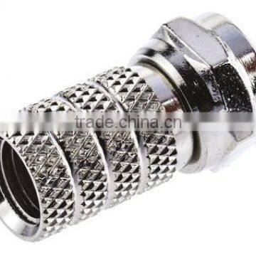 Straight Mount F Connector, Plug, Twist On Termination photo-2