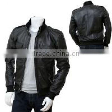 MEN LEATHER FASHION JACKETS high quality with design well