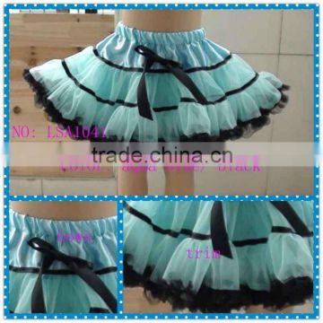 blue green petticoat, bluish girl pettiskirt