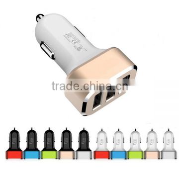 MFI car usb charger with 3USB 5.1A