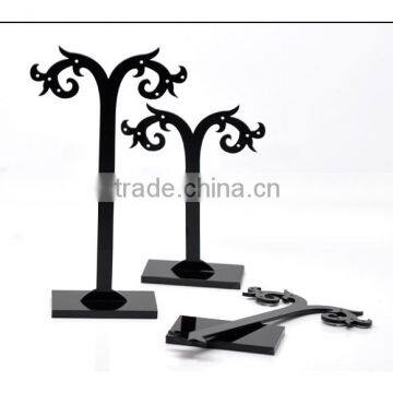2015 Black Acrylic Earring Tree Shaped Jewelry Display Stand Holder photo-2