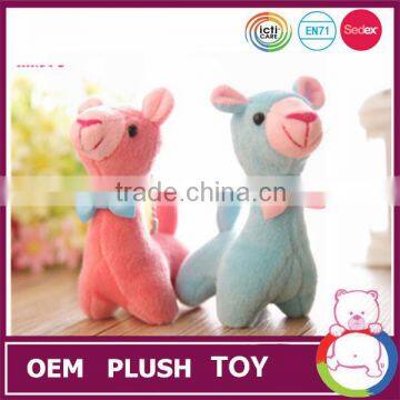 Hot selling fashion stuffed red blue alpaca sheep toy