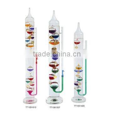 Galileo Thermometer and Glass barometer/Weather Station