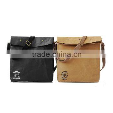 Online shopping china eco-friendly paper shoulder bag,tyvek paper messenger bag