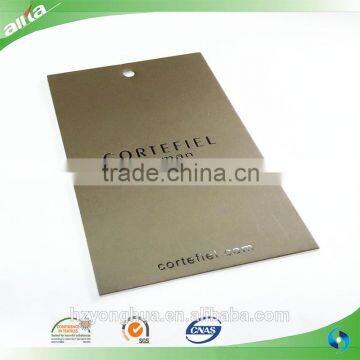 OEM paper hang tag paper clothing tag by Allta Group in china