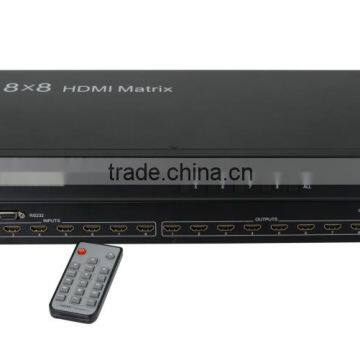 HDMI Matrix 8x8 with RS232 & IR remote