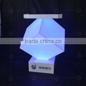 Newest Modern Design Acrylic Rubik Cube Shape Speech Podium photo-5