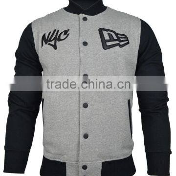 Cotton Fleece Bomber Jacket,Custom Letterman Varsity Jacket,fashion Wear Cotton Fleece Varsity Jacket photo-6