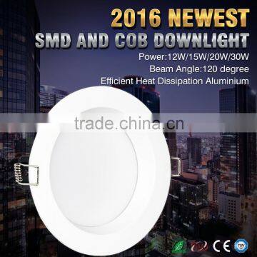 Whosale High power led cob downlight 12w/15w/20w/30w 6 inch led downlight