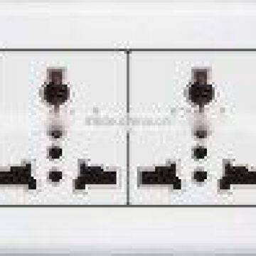 3 pin double socket