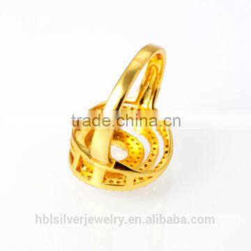Fashionable Dubai 18k Gold Plated Jewelry , CZ Pave Diamond Jewelry photo-5