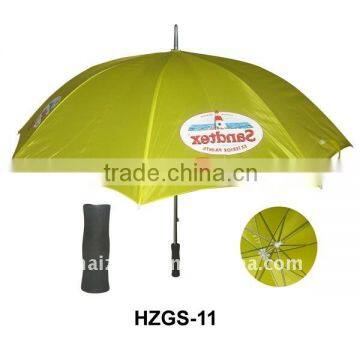 Cheap silk imprint golf umbrella with different size and colors