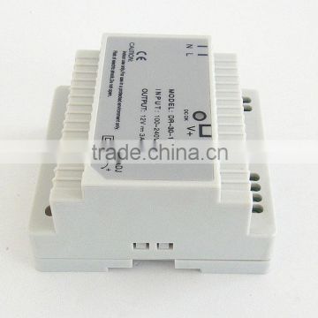 China manufacturing DR-30-12 30w 12v 2.5a DIN rail power supply with CE