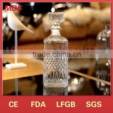 high quality crystal glass 700ml whisky glass bottle