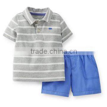 Boy's causal polo shirt and panty set