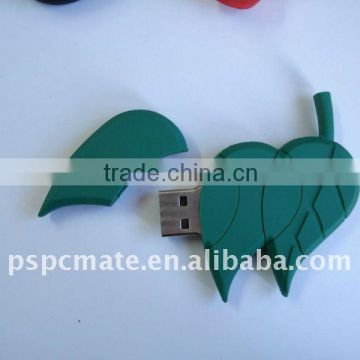 PVC leaves shape usb drive,pen drive