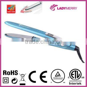 CTUVUS CE ROHS LCD Slim 230C/450F Private Labling mineral hair straightener