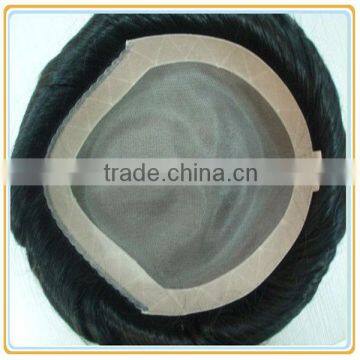 Human hair toupee /wig for men indian remy human hair Toupee