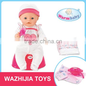 Guangdong popular 42cm lovable pee reborn baby dolls with moving eyes