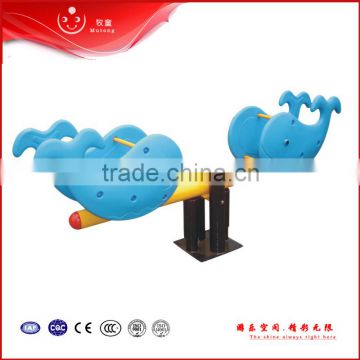 outdoor plastic horse playground seesaw