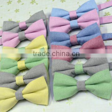 Spring Season Men Cotton bow tie,Candy Color Wholesale Bowtie for Women                        
                                                Quality Choice