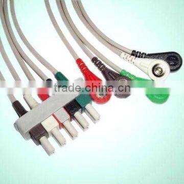 Cable with snap leadwires